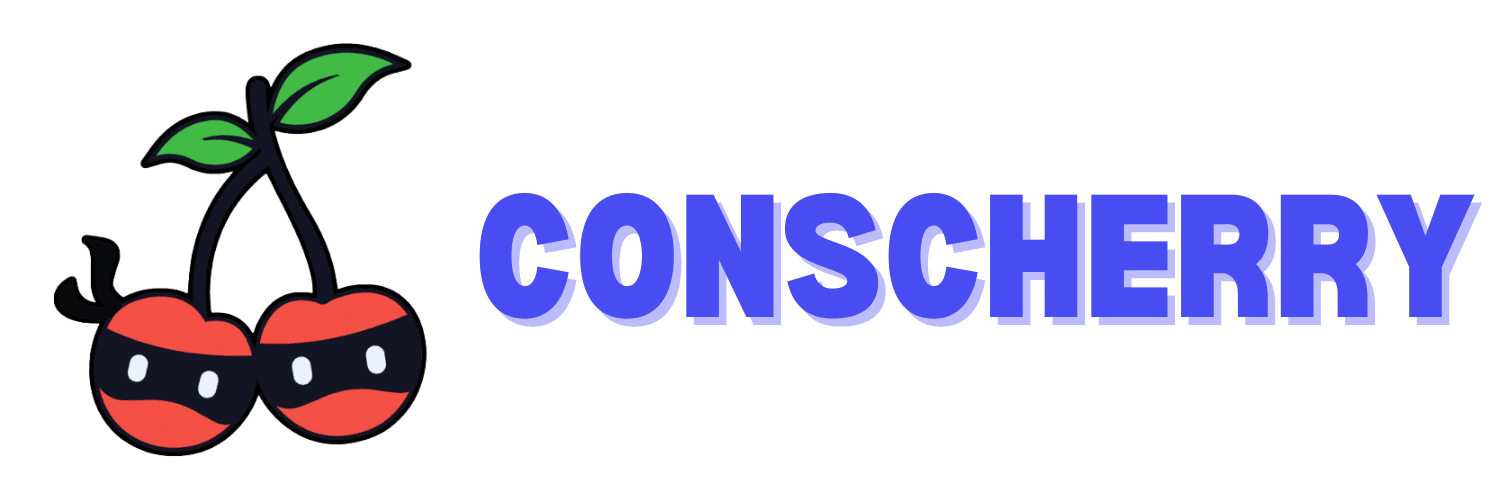 Conscherry - Blue Text