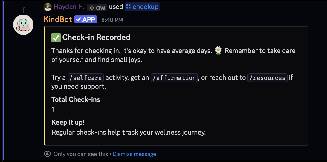 Checkup